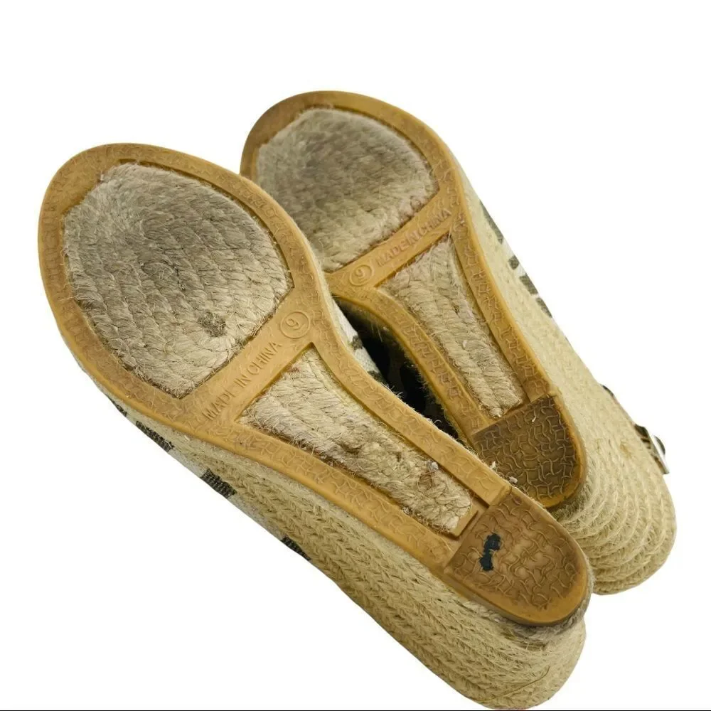 Chico’s Simone Zebra Espadrille Size 9